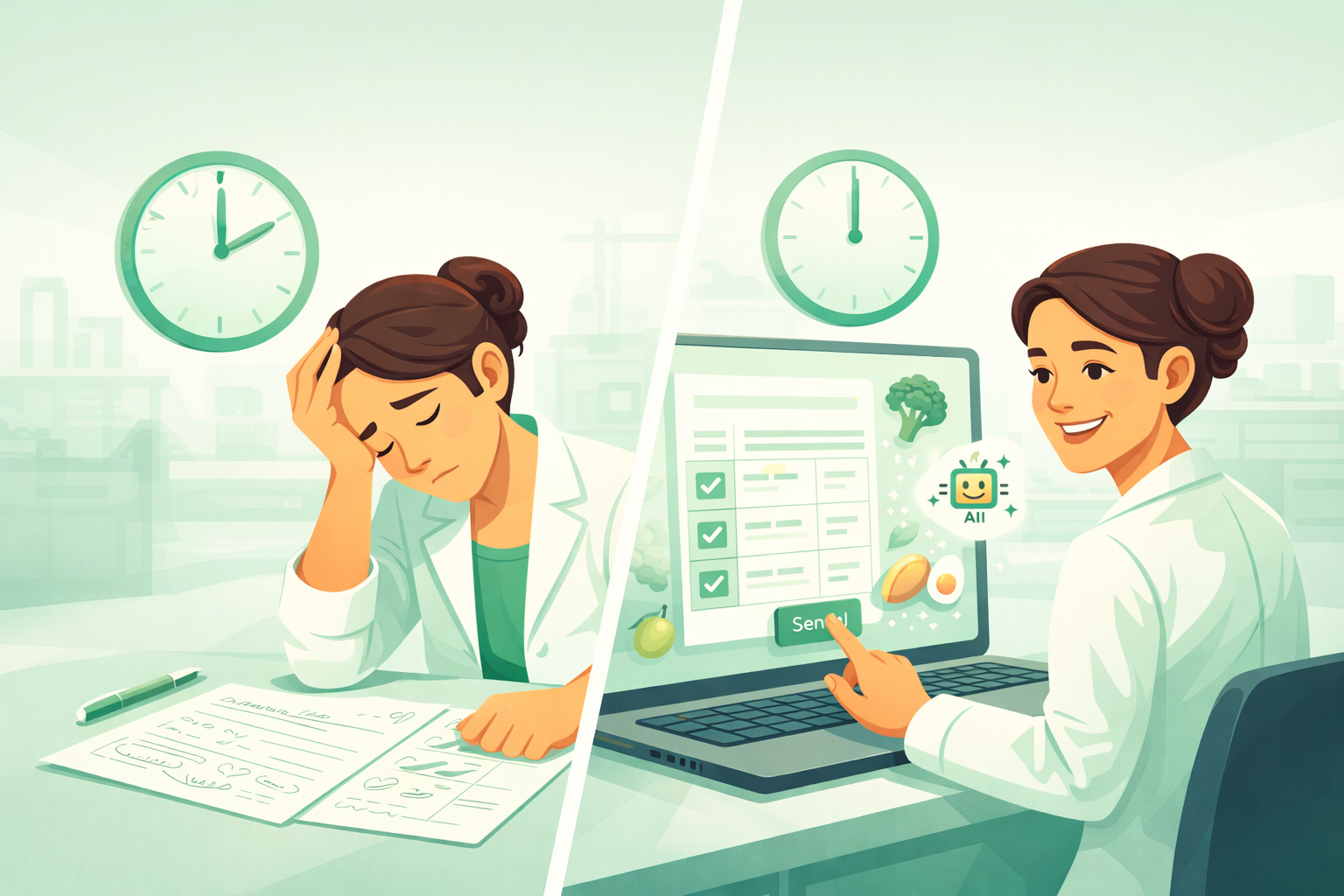 Confronto tempo stesura piano: manuale vs assistito